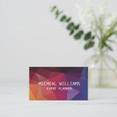 Professionele Elegante Unieke Moderne Veelhoek Visitekaartje (Staand voorkant)