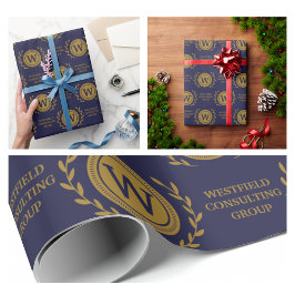 Professionele Elegante Zakelijke Monogram Cadeaupa Cadeaupapier