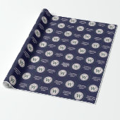 Professionele Elegante Zakelijke Monogramcadeauver Cadeaupapier (Uitgerold)