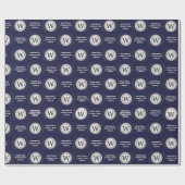 Professionele Elegante Zakelijke Monogramcadeauver Cadeaupapier (Vlak)