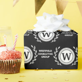 Professionele Elegante Zakelijke Monogramcadeauver Cadeaupapier
