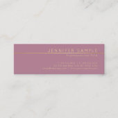 Professionele Elegante Zijdeafwerking Moderne Luxe Mini Visitekaartje (Voorkant)