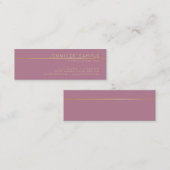 Professionele Elegante Zijdeafwerking Moderne Luxe Mini Visitekaartje (Voorkant / Achterkant)