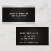 Professionele Elegante Zilveren Moderne Duidelijke Visitekaartje (Voorkant / Achterkant)