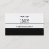 Professionele elegantie van het monogram "D" voor  Visitekaartje (Achterkant)