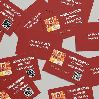 Professionele Elektricien Iconische Zaken Visitekaartje