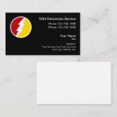 Professionele Elektricien Logo Visitekaartjes (Voorkant / Achterkant)