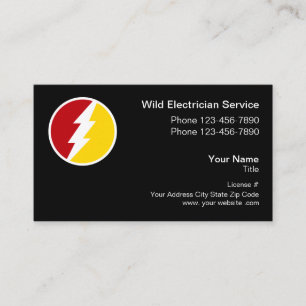Professionele Elektricien Logo Visitekaartjes