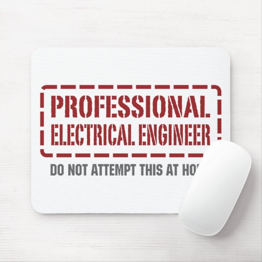 Professionele elektrische engineer muismat (Met muis)