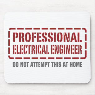 Professionele elektrische engineer muismat