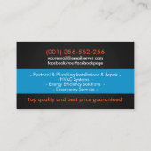 Professionele Elektro & Loodgieterscontractant Visitekaartje (Achterkant)