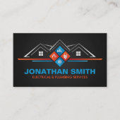 Professionele Elektro & Loodgieterscontractant Visitekaartje (Voorkant)