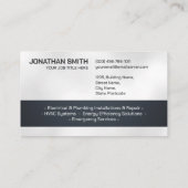 Professionele Elektro & Loodgieterscontractant Visitekaartje (Achterkant)