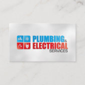 Professionele Elektro & Loodgieterscontractant Visitekaartje (Voorkant)