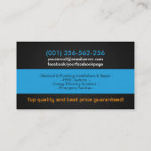 Professionele Elektro & Loodgieterscontractant Visitekaartje (Achterkant)