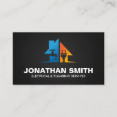 Professionele Elektro & Loodgieterscontractant Visitekaartje (Voorkant)