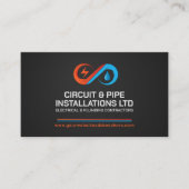 Professionele Elektro & Loodgieterscontractant Visitekaartje (Voorkant)