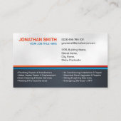 Professionele Elektro & Loodgieterscontractant Visitekaartje (Achterkant)