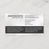 Professionele Elektro & Loodgieterscontractant Visitekaartje (Achterkant)