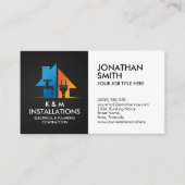 Professionele Elektro & Loodgieterscontractant Visitekaartje (Voorkant)