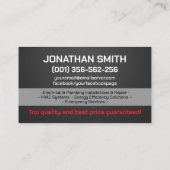 Professionele Elektro & Loodgieterscontractant Visitekaartje (Achterkant)