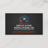 Professionele Elektro & Loodgieterscontractant Visitekaartje (Voorkant)