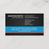 Professionele Elektro & Loodgieterscontractant Visitekaartje (Achterkant)