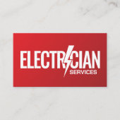 Professionele Elektroaannemer - Elektricien Visitekaartje (Voorkant)