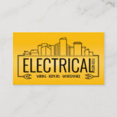 Professionele Elektroaannemer - Elektricien Visitekaartje (Voorkant)