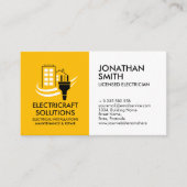 Professionele Elektroaannemer - Elektricien Visitekaartje (Voorkant)
