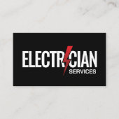 Professionele Elektroaannemer - Elektricien Visitekaartje (Voorkant)