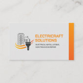 Professionele Elektroaannemer - Elektricien Visitekaartje (Voorkant)