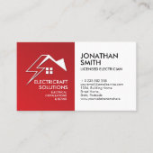 Professionele Elektroaannemer - Elektricien Visitekaartje (Voorkant)