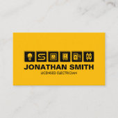 Professionele Elektroaannemer - Elektricien Visitekaartje (Voorkant)