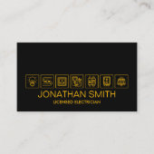 Professionele Elektroaannemer - Elektricien Visitekaartje (Voorkant)