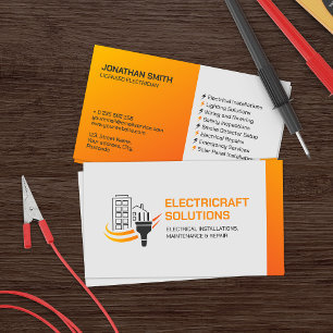 Professionele Elektroaannemer - Elektricien Visitekaartje
