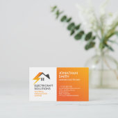 Professionele Elektroaannemer - Elektricien Visitekaartje (Staand voorkant)