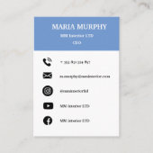 Professionele en eenvoudige sjabloon voor visiteka visitekaartje (Voorkant)