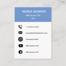 Professionele en eenvoudige sjabloon voor visiteka