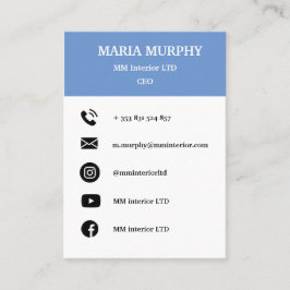 Professionele en eenvoudige sjabloon voor visiteka visitekaartje