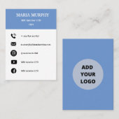 Professionele en eenvoudige sjabloon voor visiteka visitekaartje (Voorkant / Achterkant)