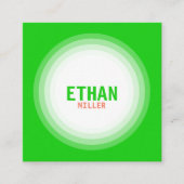 Professionele en huidige persoonlijke vierkante visitekaartje (Voorkant)