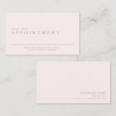 Professionele en minimale benoemingskaart visitekaartje (Voorkant / Achterkant)