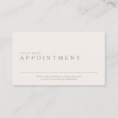 Professionele en minimale benoemingskaart visitekaartje (Voorkant)