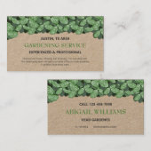 Professionele en moderne gardening/landschapsarchi visitekaartje (Voorkant / Achterkant)