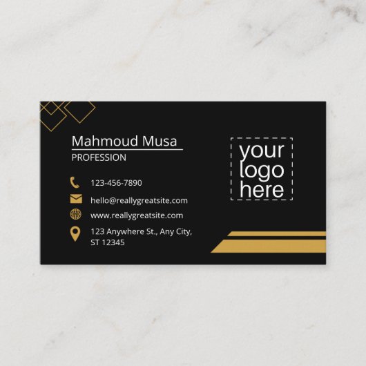 Professionele Engelse en Arabische Visitekaartjes (Voorkant)