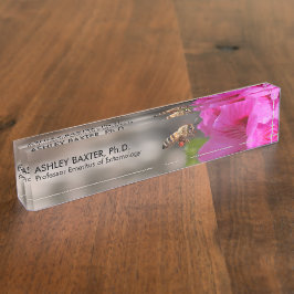 Professionele entomologie snijdt BeeKeeper Hobbyis Naambordje