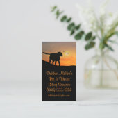 Professionele eten- en huishouddiensten visitekaartje (Staand voorkant)