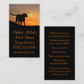 Professionele eten- en huishouddiensten visitekaartje (Voorkant / Achterkant)