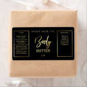 Professionele etiketten met zwarte en goudbody-bot (Insitu)